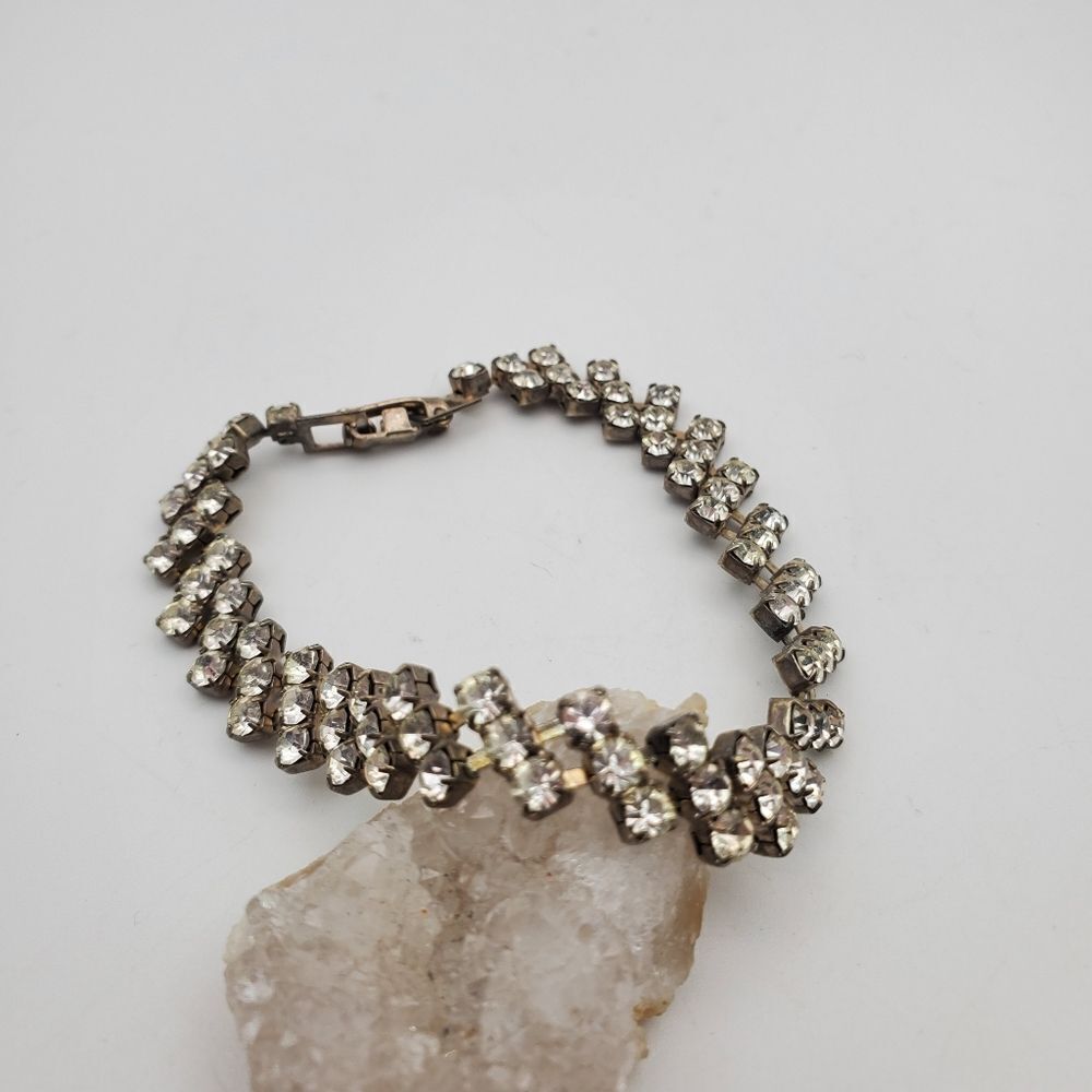Sky's darling crystal baguette bracelet‎ flashy jewelry B1334